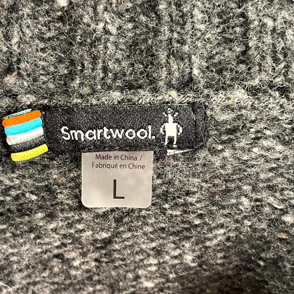 Smartwool Cozy Lodge Ombre Sweater Womens Large Raglan Sleeve Streetwear Grunge - Picture 5 of 8